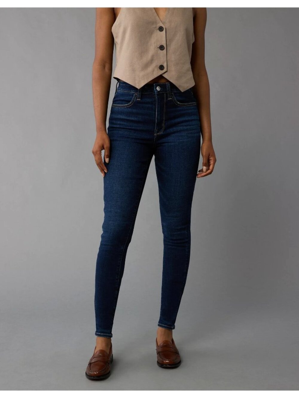 American Eagle Women's Stretch Jegging Jeans Dark Wash